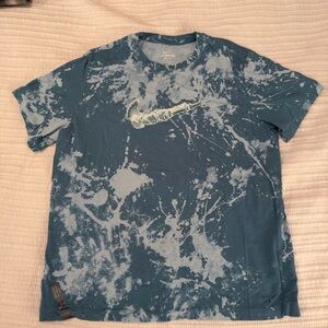 Nike Blue and White Short Sleeve Tee